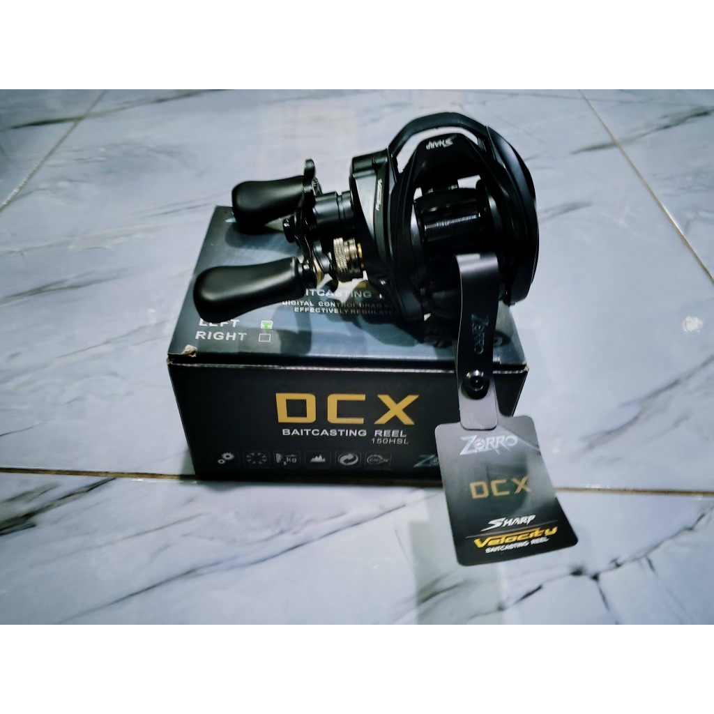 Touman Pancing - Reel BC Zorro DCX 150HSL Baitcasting Digital Control Drag System High Speed 7.5:1