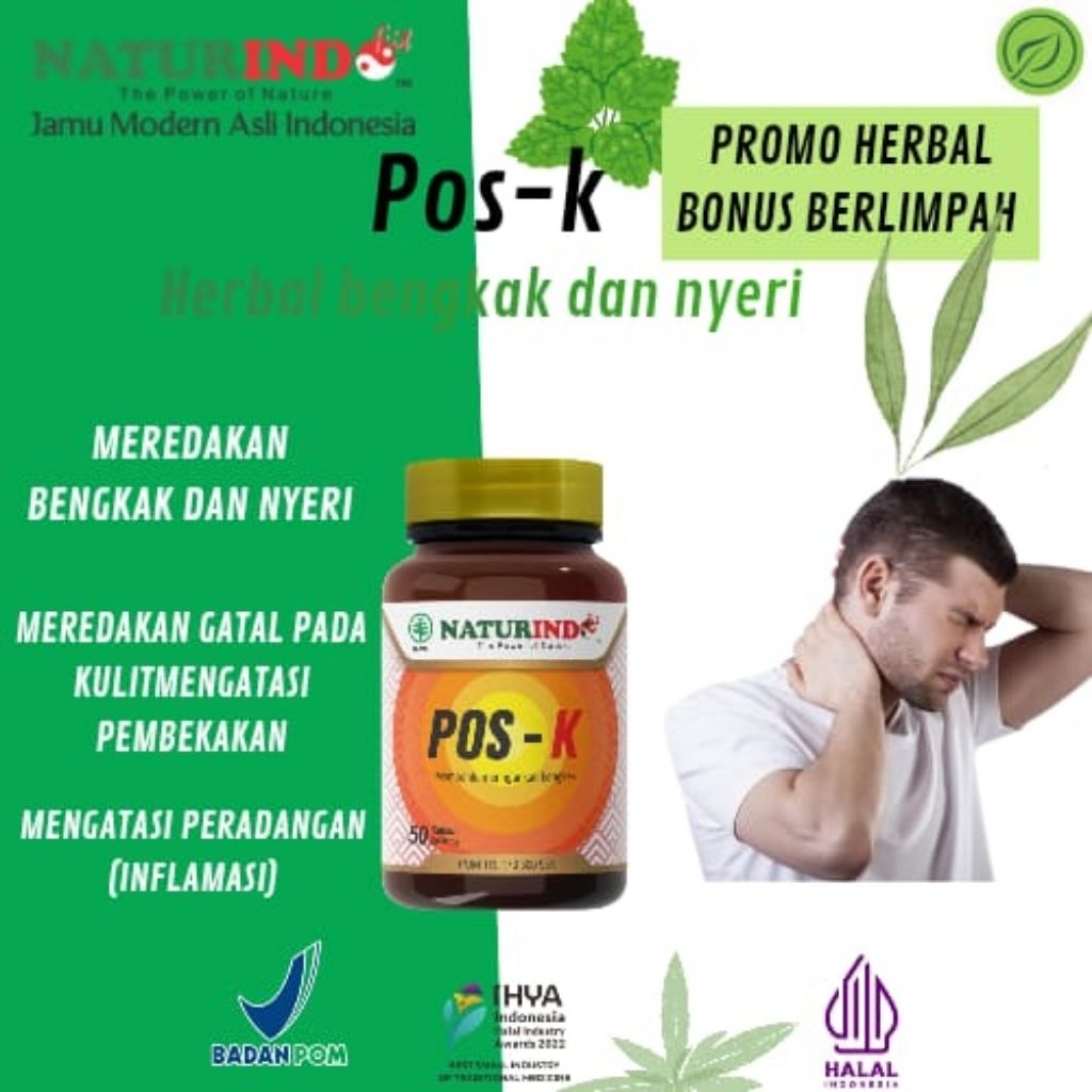 obat herbal bengkak POS-K | Obat Herbal Nyeri & bengkak | Redakan Bengkak  | Khusus Nyeri Tulang Oto