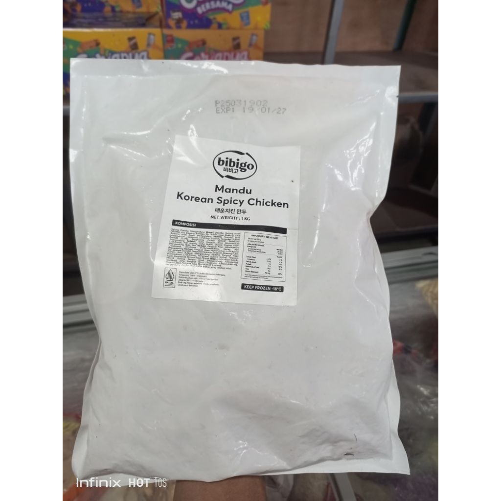 Korean spicy chicken 1 kg ( Bibigo Mandu) Frozen