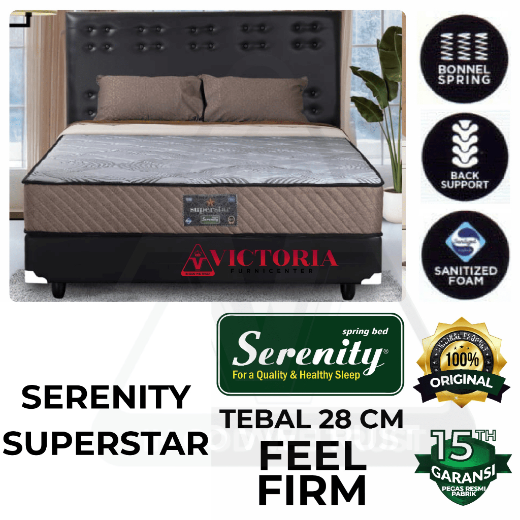 Serenity Elite Superstar 90 x 200 90x200 Kasur Saja Mattres Only