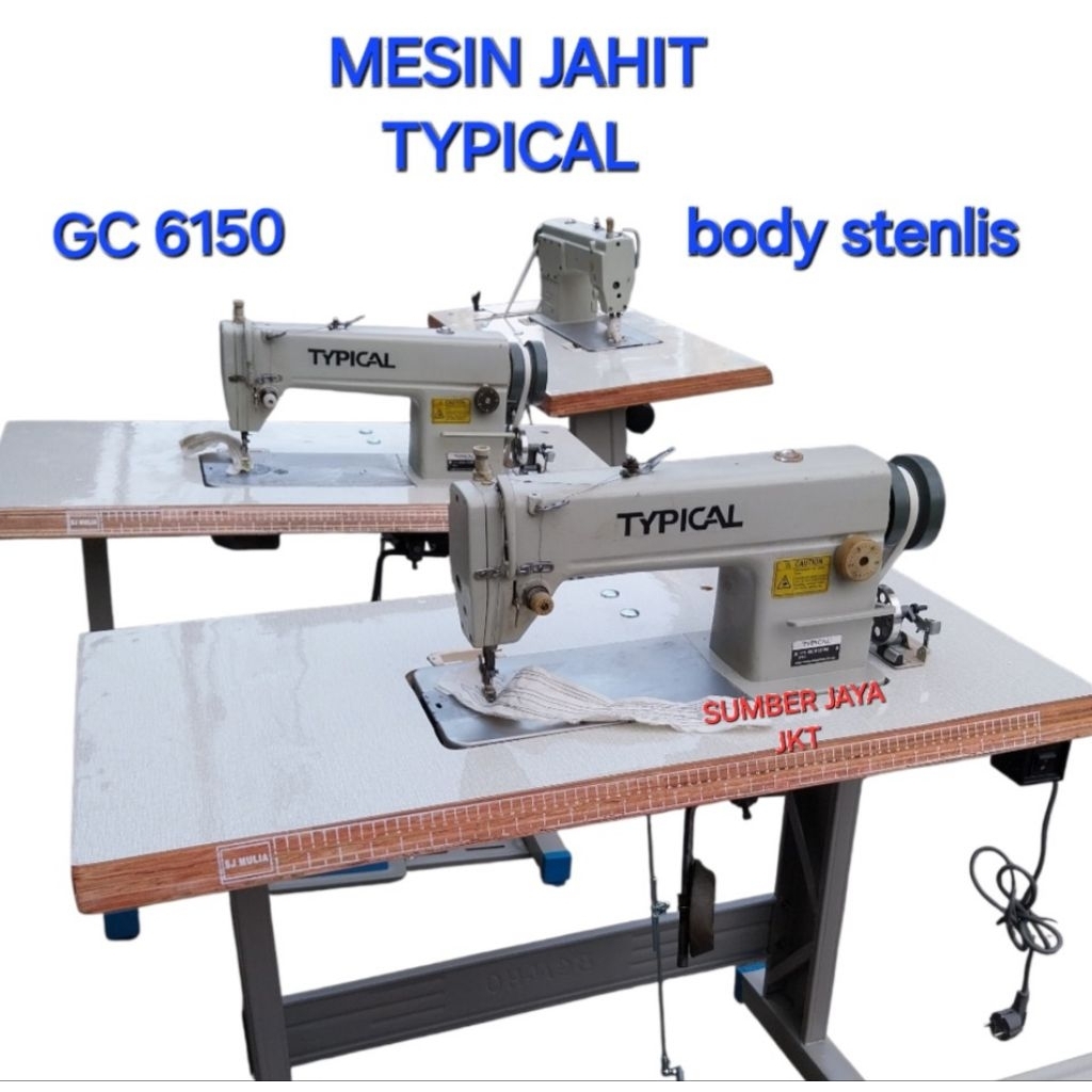 mesin jahit typical gc 6150 body stenlis second