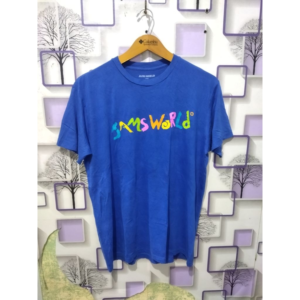 kaos jams world navy autentik
