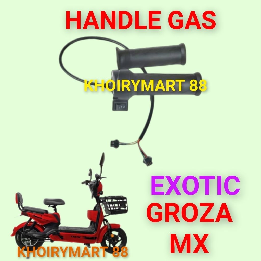 handle gas sepeda listrik exotic groza mx throttle gas sepeda exotic groza mx