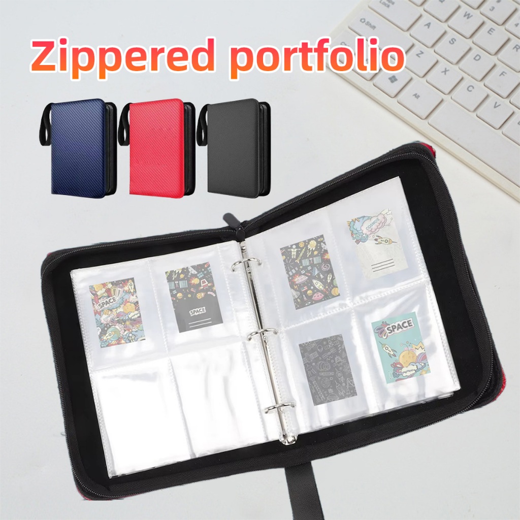 400PCS Binder pokemon card Box Pokemon Anime Game Binder Zip Album Card Collection Holder Binder Fol
