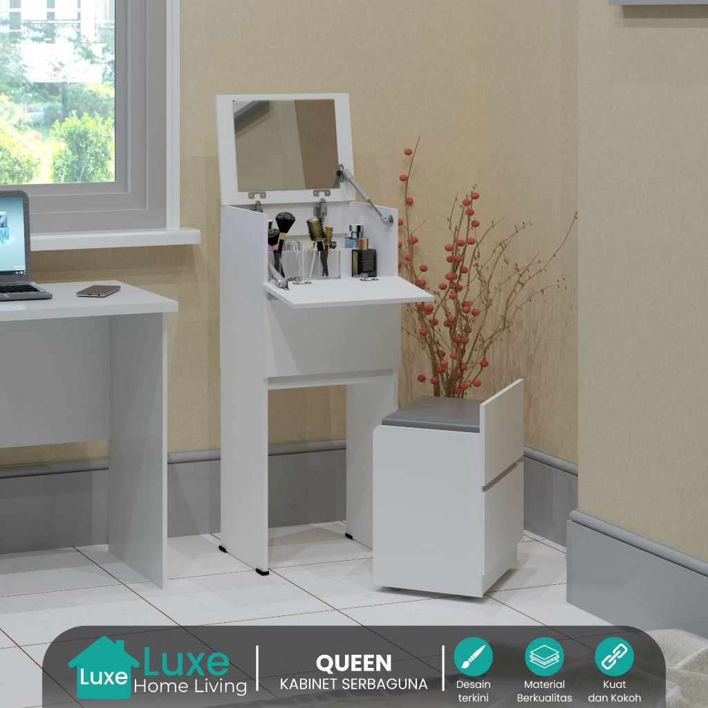 meja rias minimalis meja rias lipat minimalis aesthethic