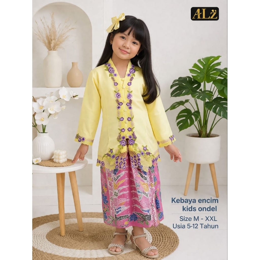SETELAN KEBAYA ENCIM ANAK PEREMPUAN // SETELAN KEBAYA ENCIM ANAK SD // KEBAYA ENCIM ANAK // KEBAYA E