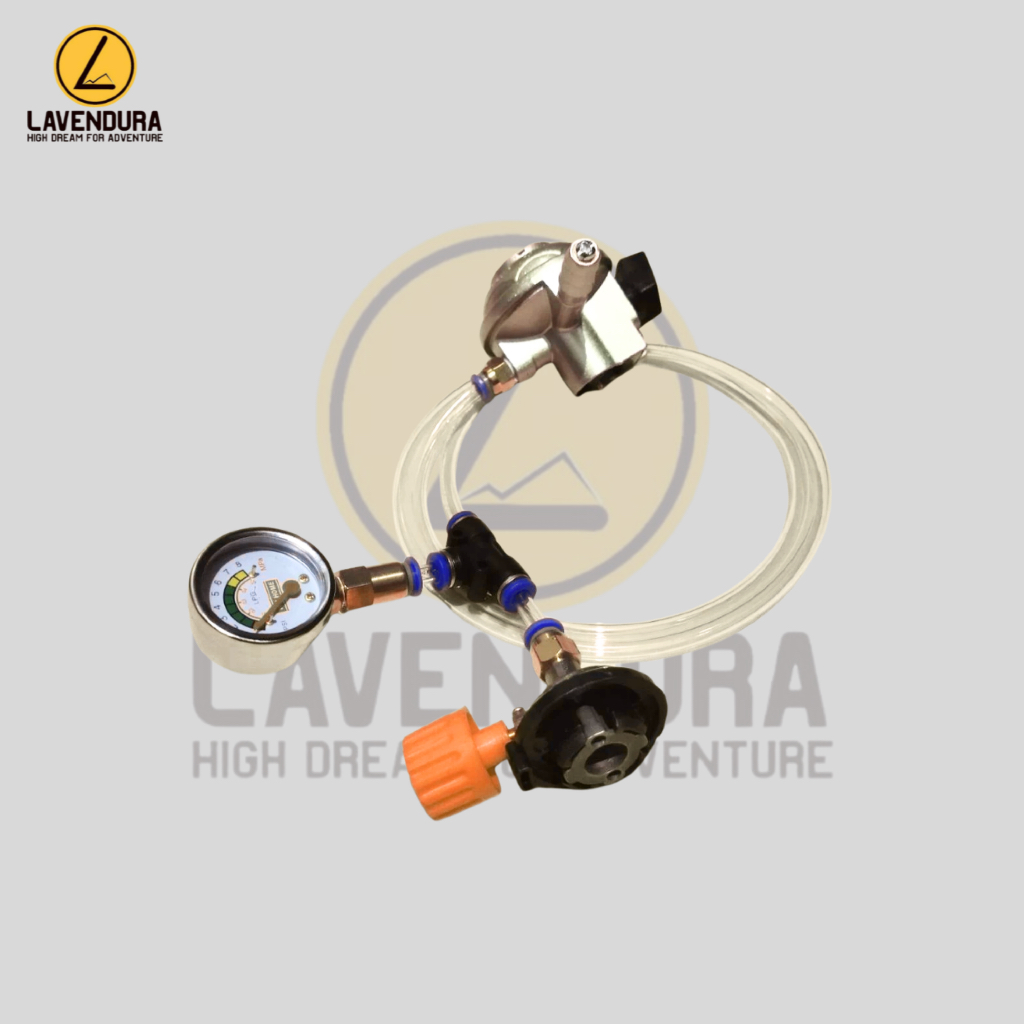 Alat Isi Ulang Gas Portable Indikator Alat Refill Gas kaleng portable Alat isi ulang Gas kaleng