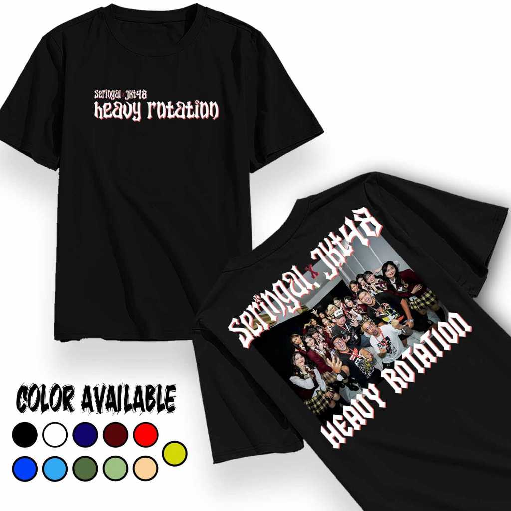 KAOS DEWASA BAJU JKT 48 X SERINGAI | T-SHIRT DEWASA HITAM JKT48 X SERINGAI VINTAGE
