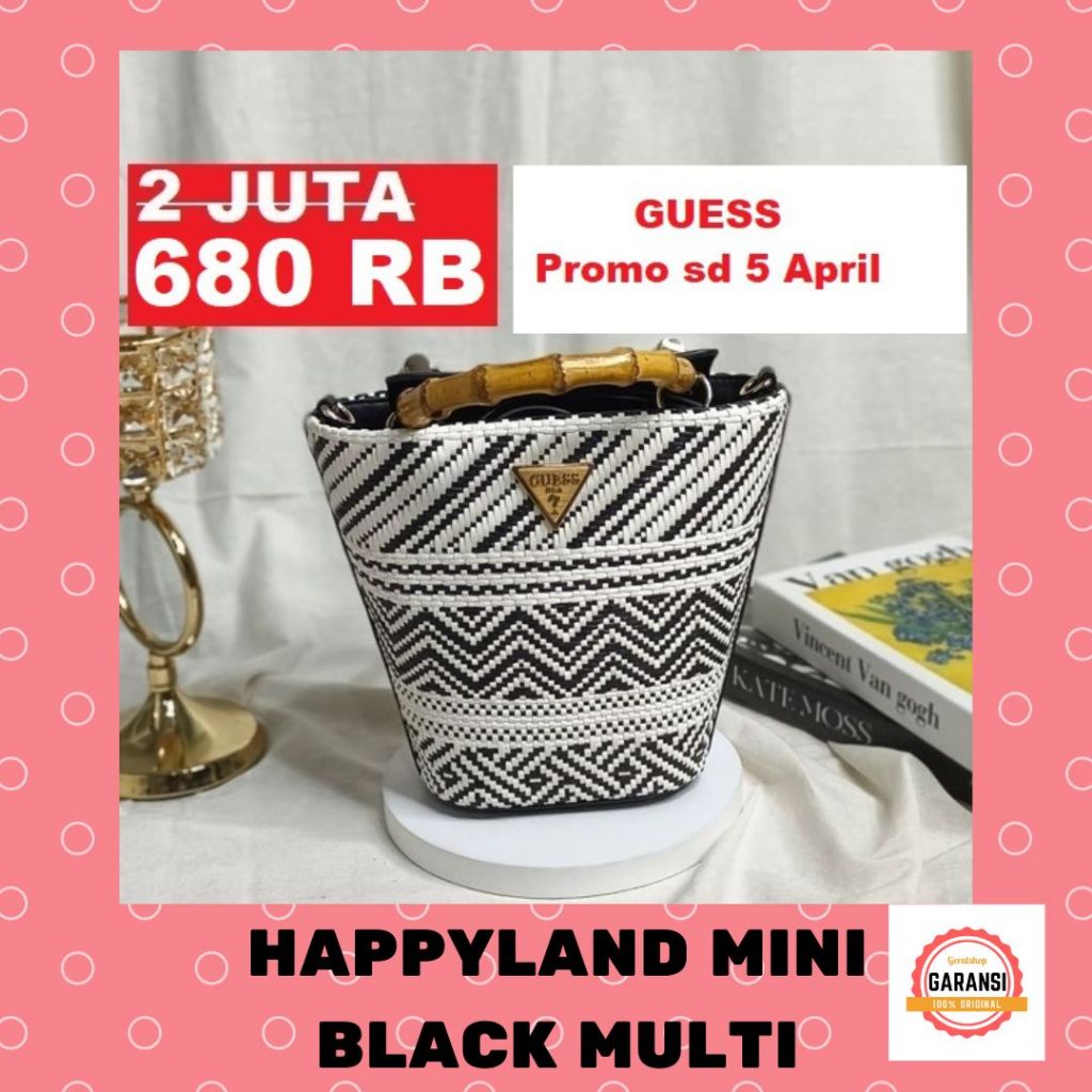 Tas Guess seri HAPPYLAND MINI satchel bag 100% Original Store