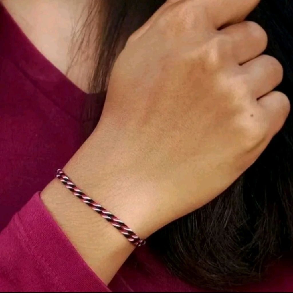 Gelang Couple Tridatu Bali dengan Magnet Cinta dan Custom Inisial