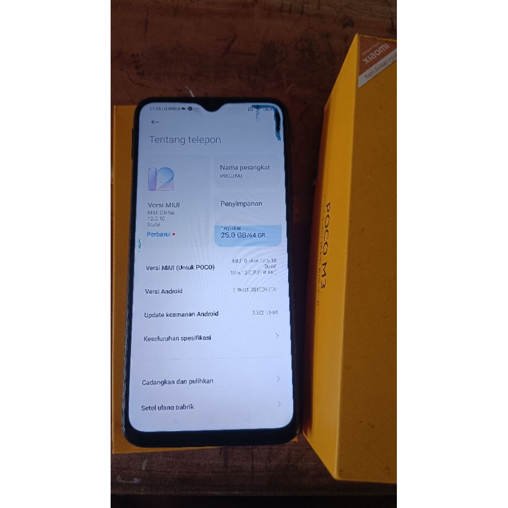 Lcd + Frame Original Copotan Poco M3