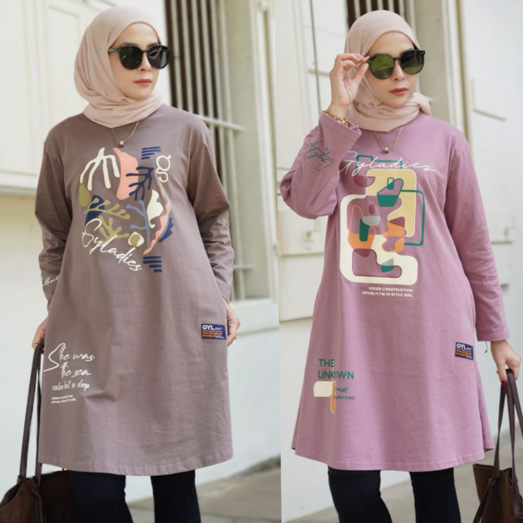 tunik kaos basic wanita gyl authentic combat 20s