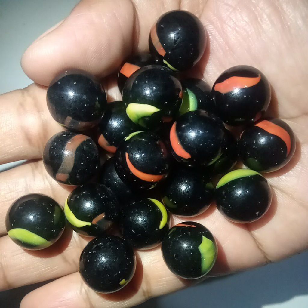 Kelereng Metalik Susu Langka isi 50 butir