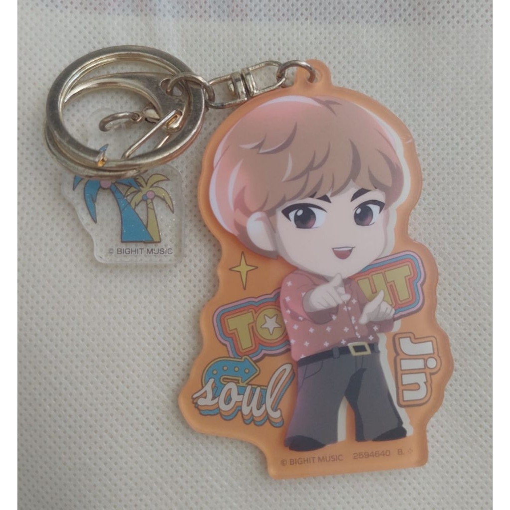 BTS Official Acrylic TinyTan Keyring Dynamite Jin