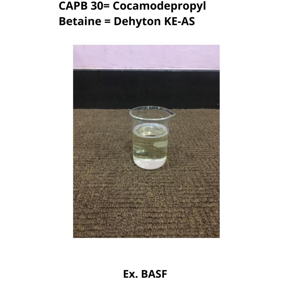 CAPB 30= Cocamidopropyl Betaine =  Dehyton KE-AS ( 1kg = 1 L )
