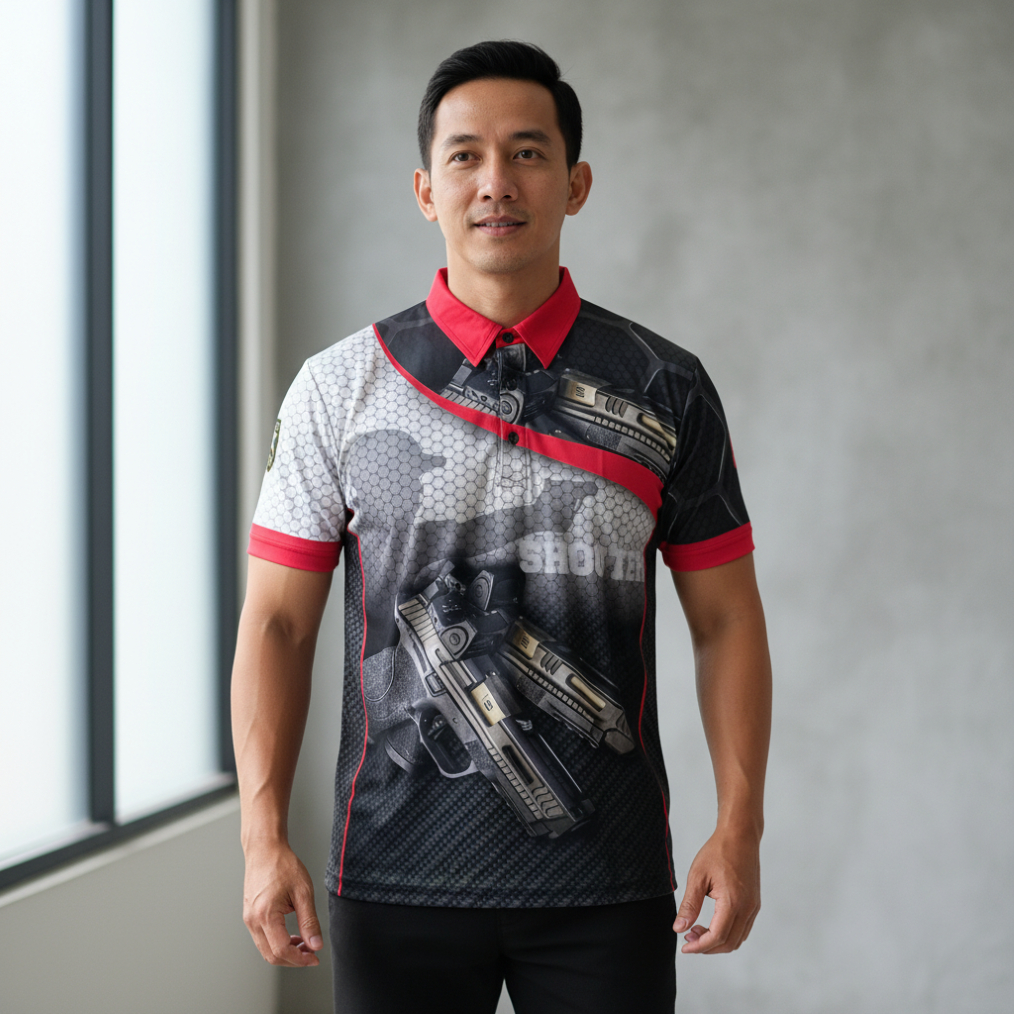 Polo Jersey Glock Fullprint | Kaos Polo Jersey Glock Terbaru