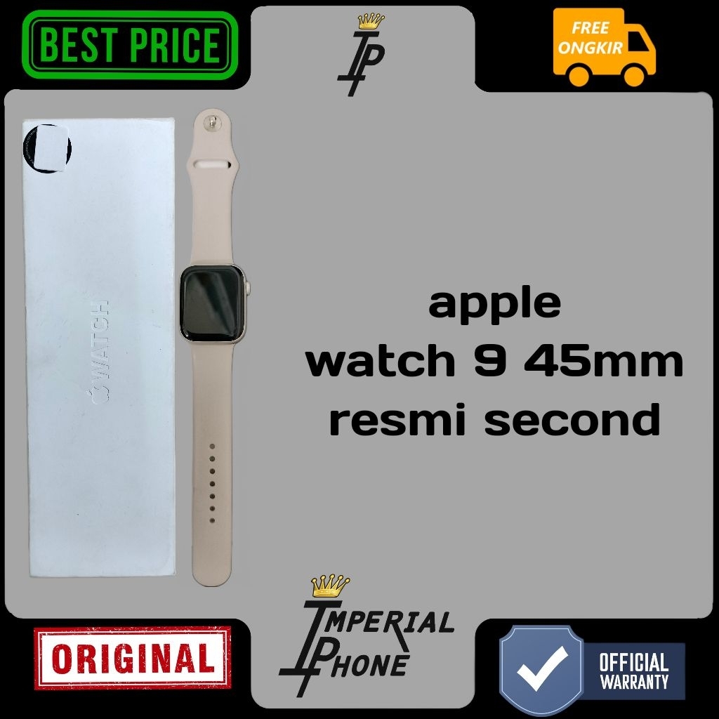 apple watch 9 45mm resmi second