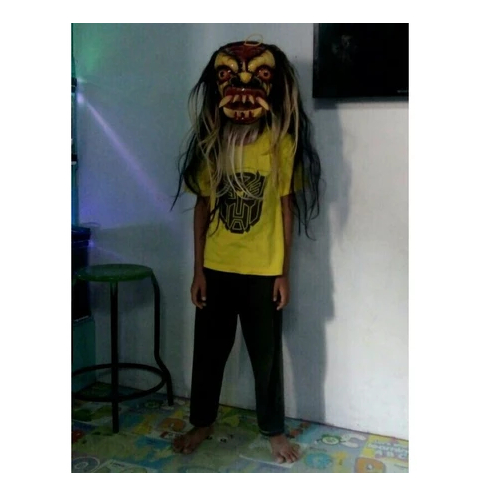 READY️ Topeng Gedruk Mika / Topeng Buto Gedruk / Topeng Buto Rampak / MAINAN TRADISIONAL