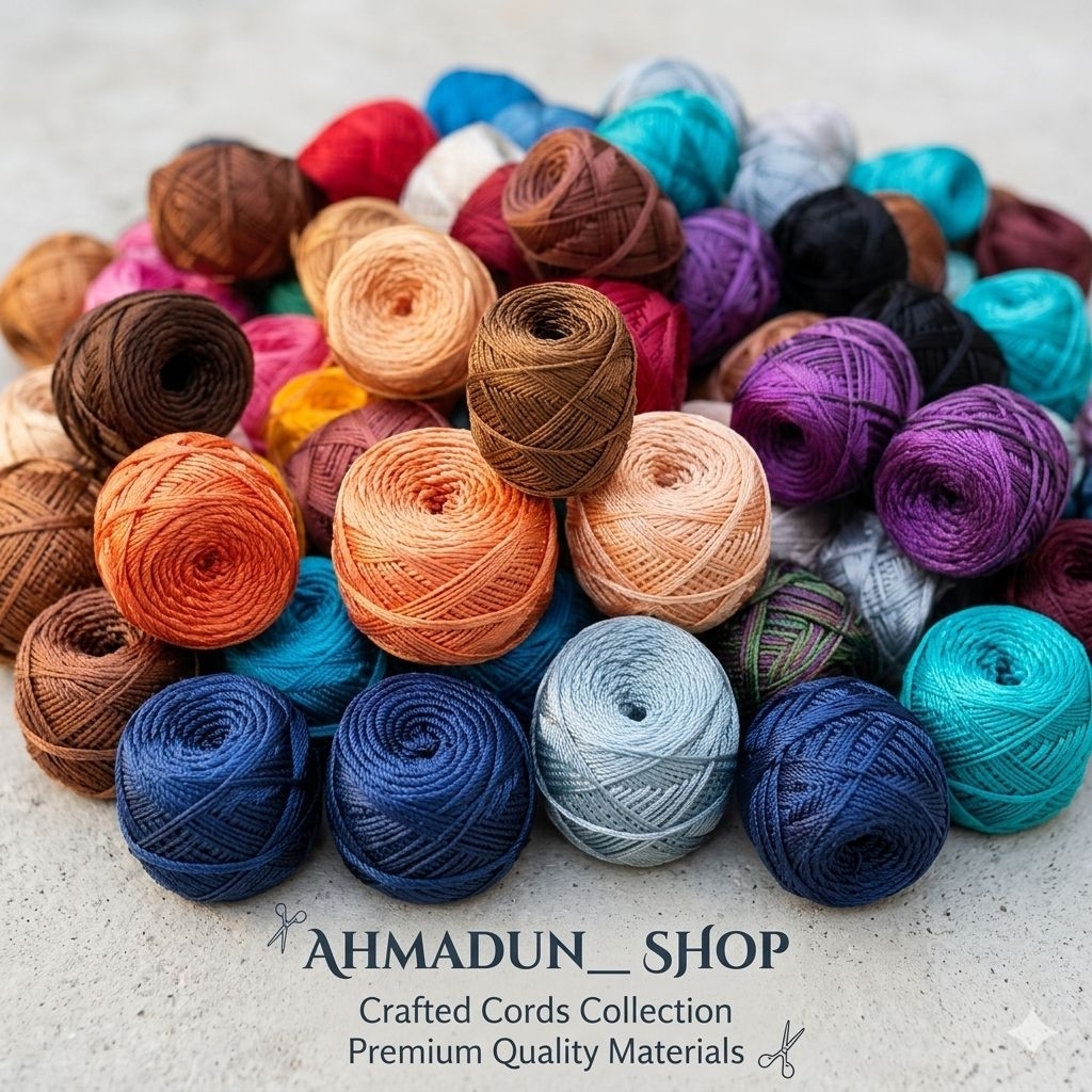 Benang Rajut poly kilap d27/tali rajut POLYKILAP bahan rajutan tas, spatu, kantong, ciput/benang kai