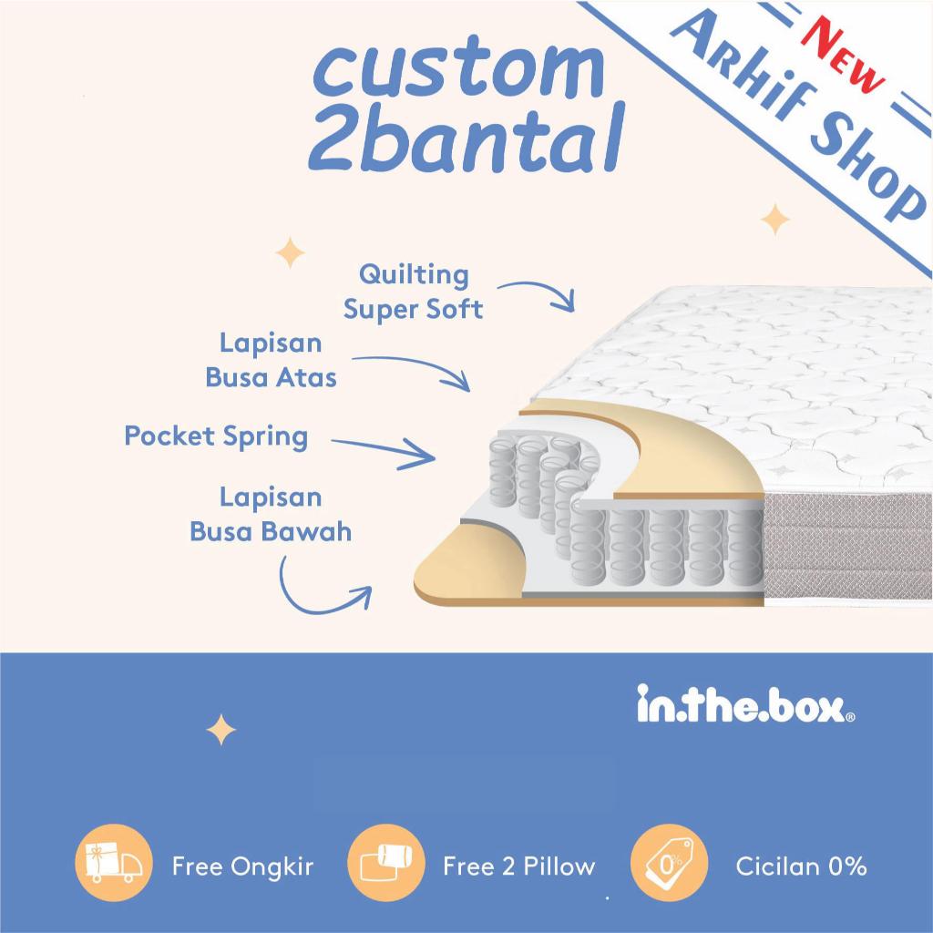 SPRING BED KASUR IN THE BOX inthebox 150x200 (Custom size)