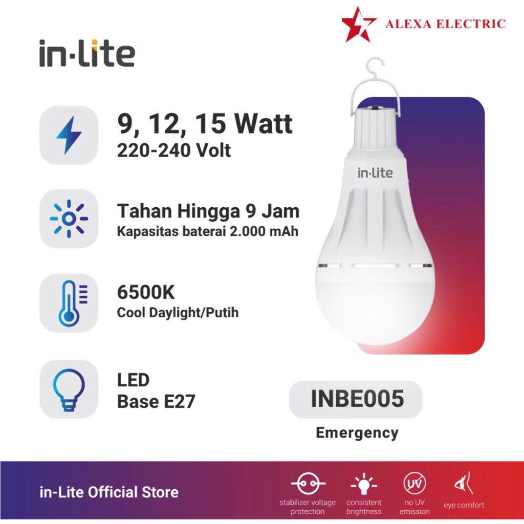 LED BULB EMERGENCY (INBE005) IN-LITE