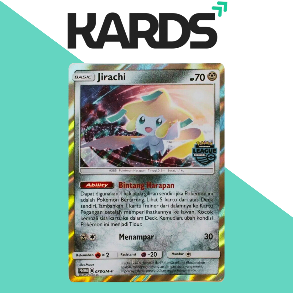 Pokemon TCG Jirachi 2019 Promo 078/SM-P Raw Ind