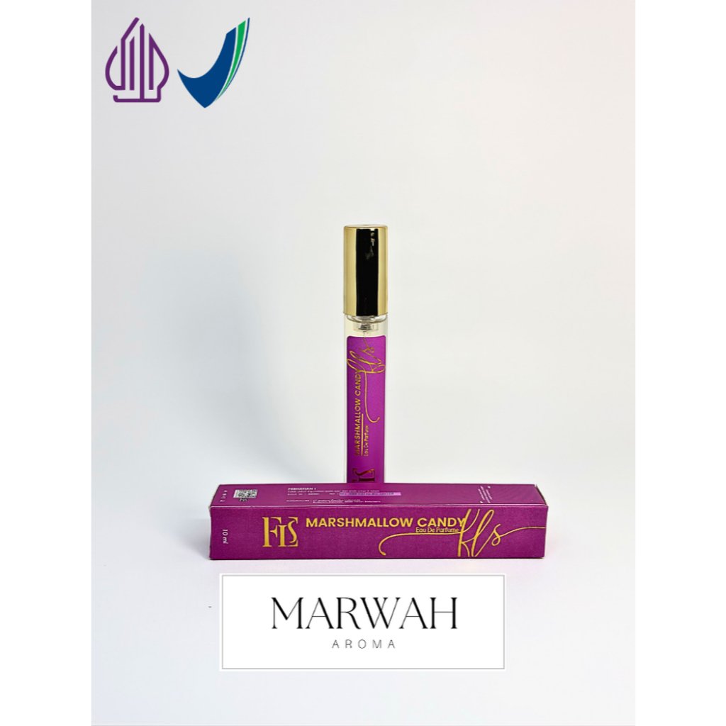 parfum aroma mahal  Marshmallow Candy Varian Cewek Travel Size 10ml Sudah Halal dan BPOM Eau de Perf