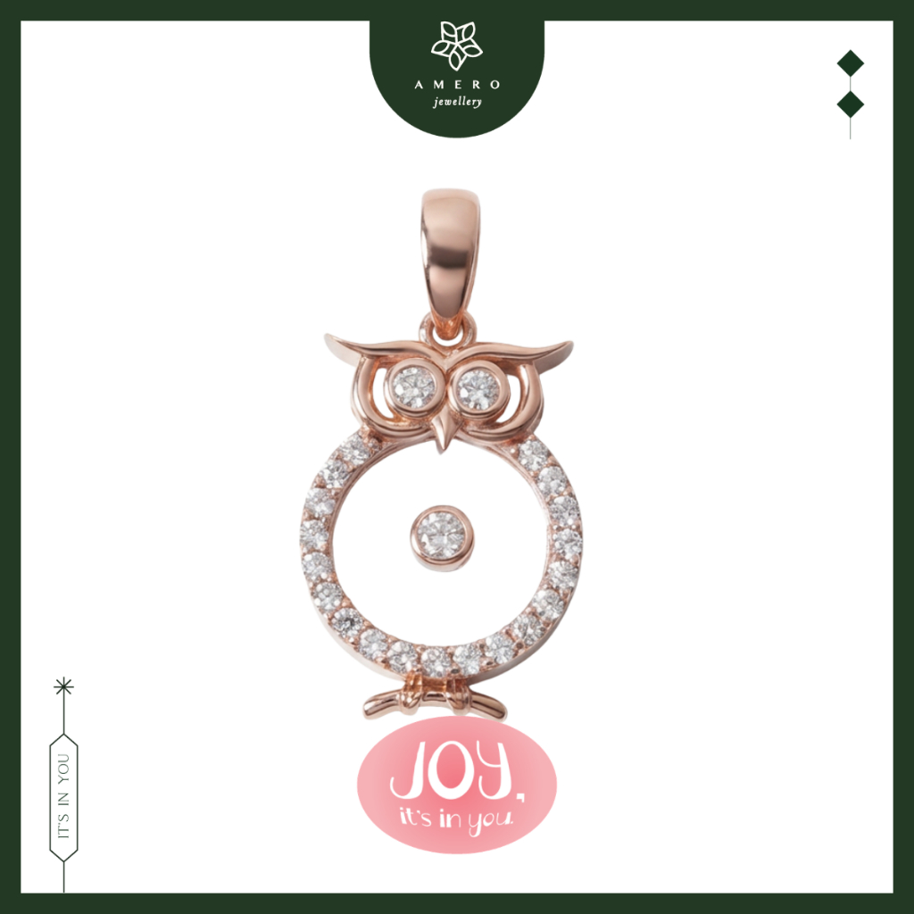 Liontin Emas Rose Gold 17K Leora LL-76 Amero Jewellery