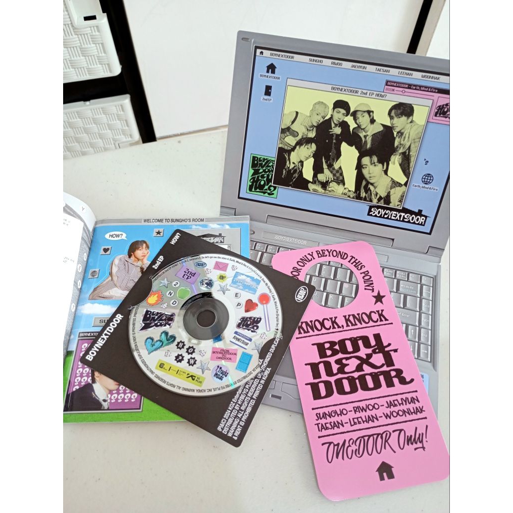 album boynextdoor how sticker sungho ver (unsealed) | sungho polaroid how album | sungho guitar phot