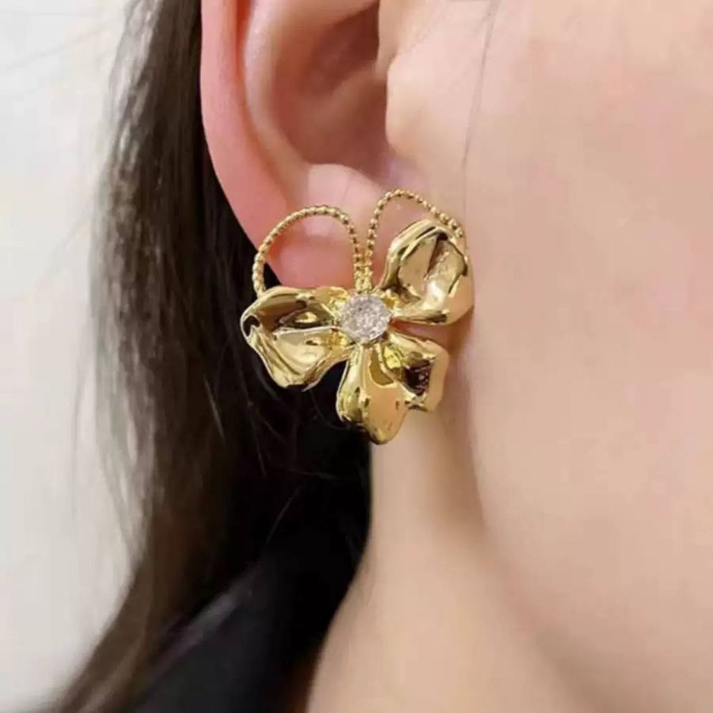 anting fashion/anting import/anting stud flower/anting silver 925