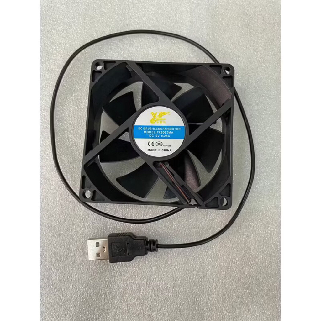Fan USB  DC 5V 8cm USB 5 volt 8x8 GB Fan STB