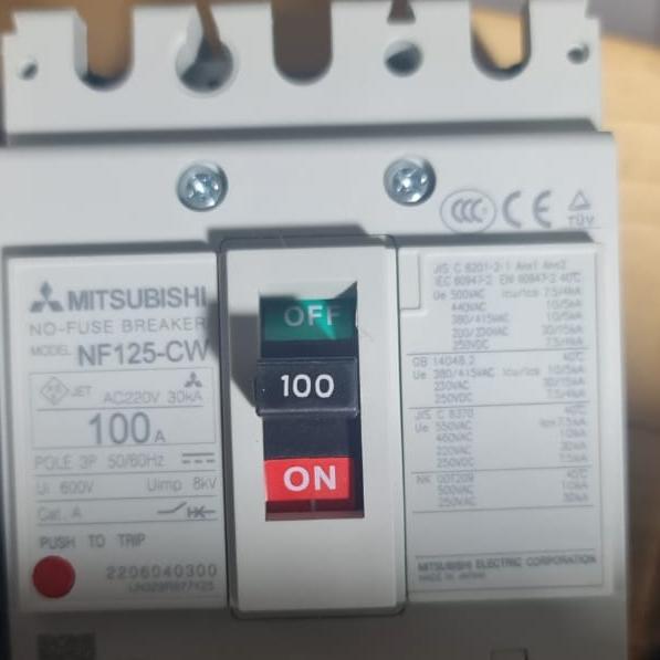 nfb mitsubishi 125a 100a / nf 125cw 125a 100a