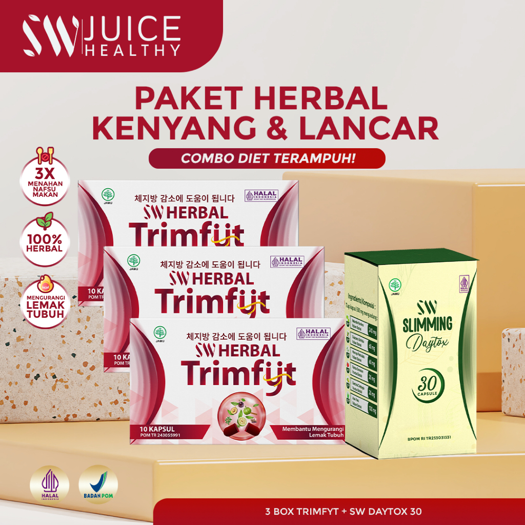 Sarwendah Juice Bundle Diet Isi 2 Sw Trimfyt Strong 30 & Sarwendah Slimming Daytox 30 - 2 pcs