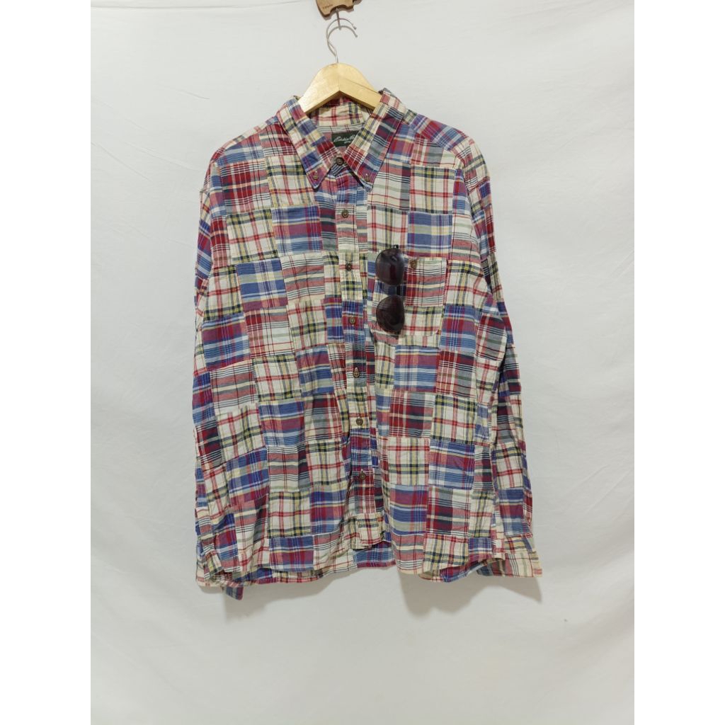 Eddie Bauer Patchwork Longsleeve Shirt Original