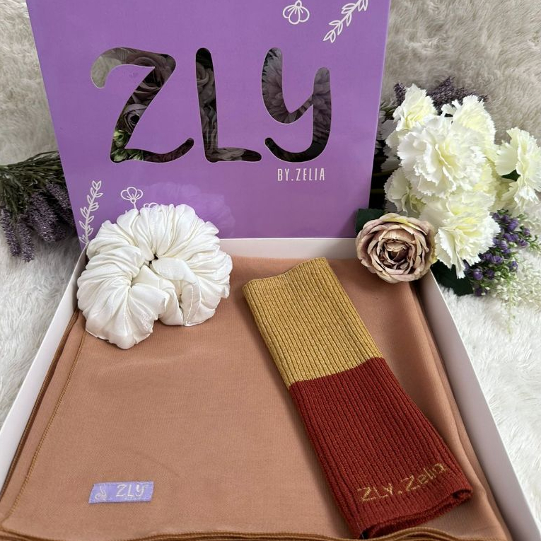 Hijab Polos Segi Empat Premium Ori Hijab Vine Seri B By ZLY ZELIA