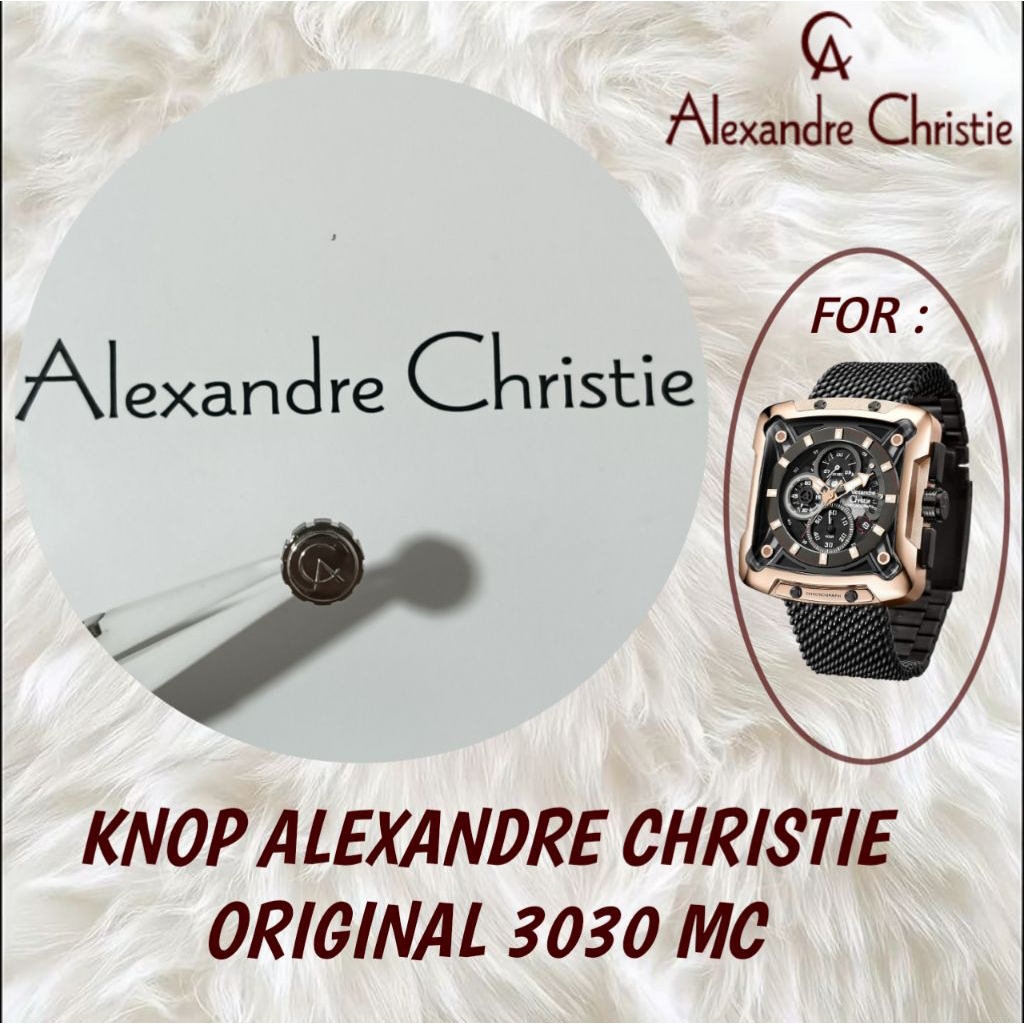 Knop / crown Alexandre Christie original 3030 MC / 3030 MA