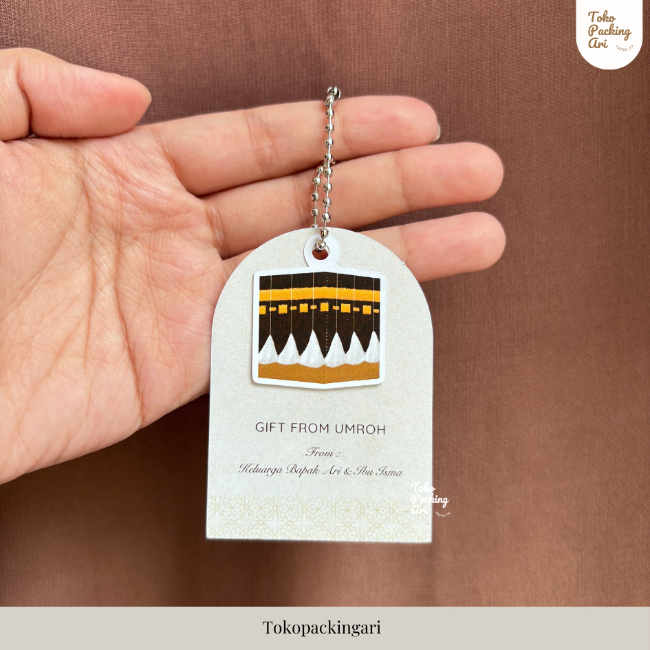 Hang Tag 2 in 1 | Hang Tag Umroh dan Haji | Kartu Ucapan Souvenir