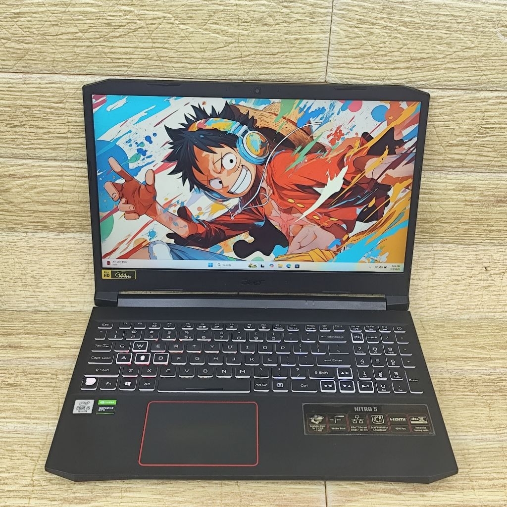 Laptop 2nd Acer Nitro 5 AN515-55 Core I5-10300H RAM 8GB SSD 512GB GTX 1650 TI