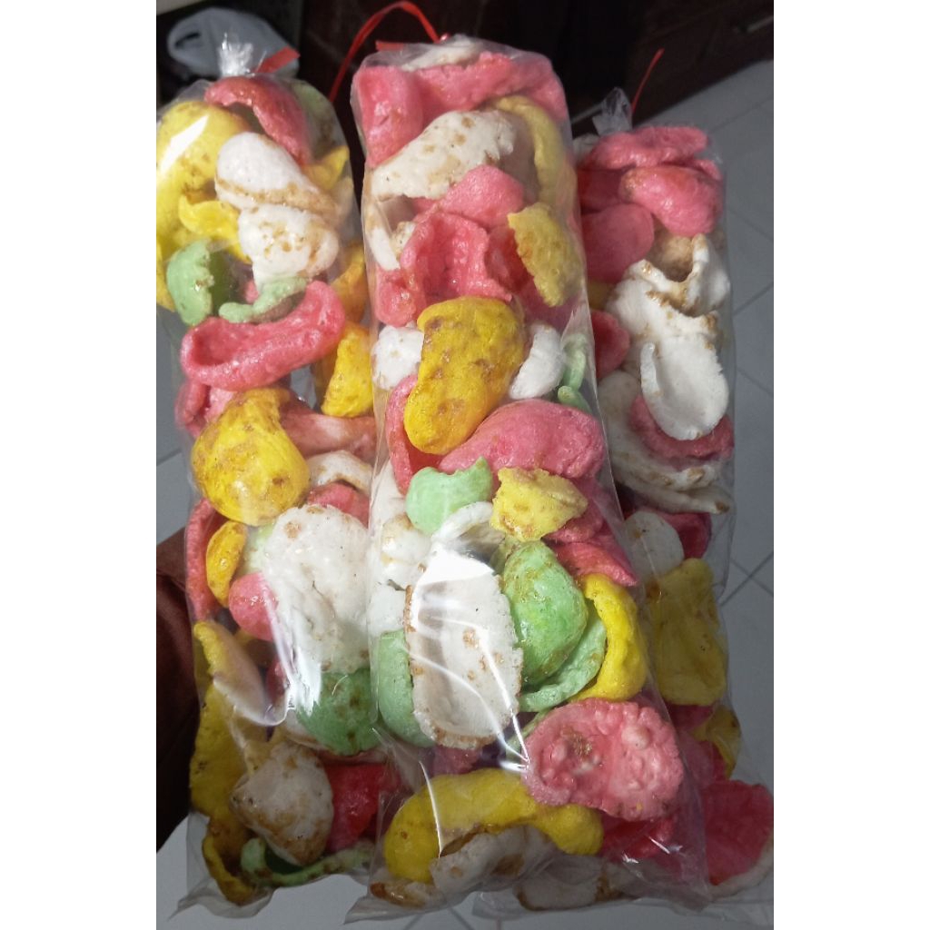Kerupuk Usek (Upil) Siram Sambal Pedas Manis Terlaris 