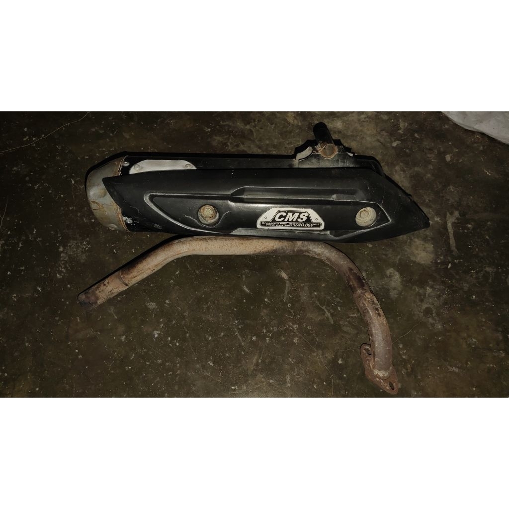 Knalpot Second Fullset Standar Racing Copy CMS untuk Vario 125/150 Led Old 2015-2017