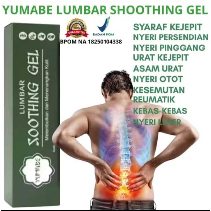 Salep Lumbar Gel Yumabe 20g - Atasi Nyeri Tulang Belakang