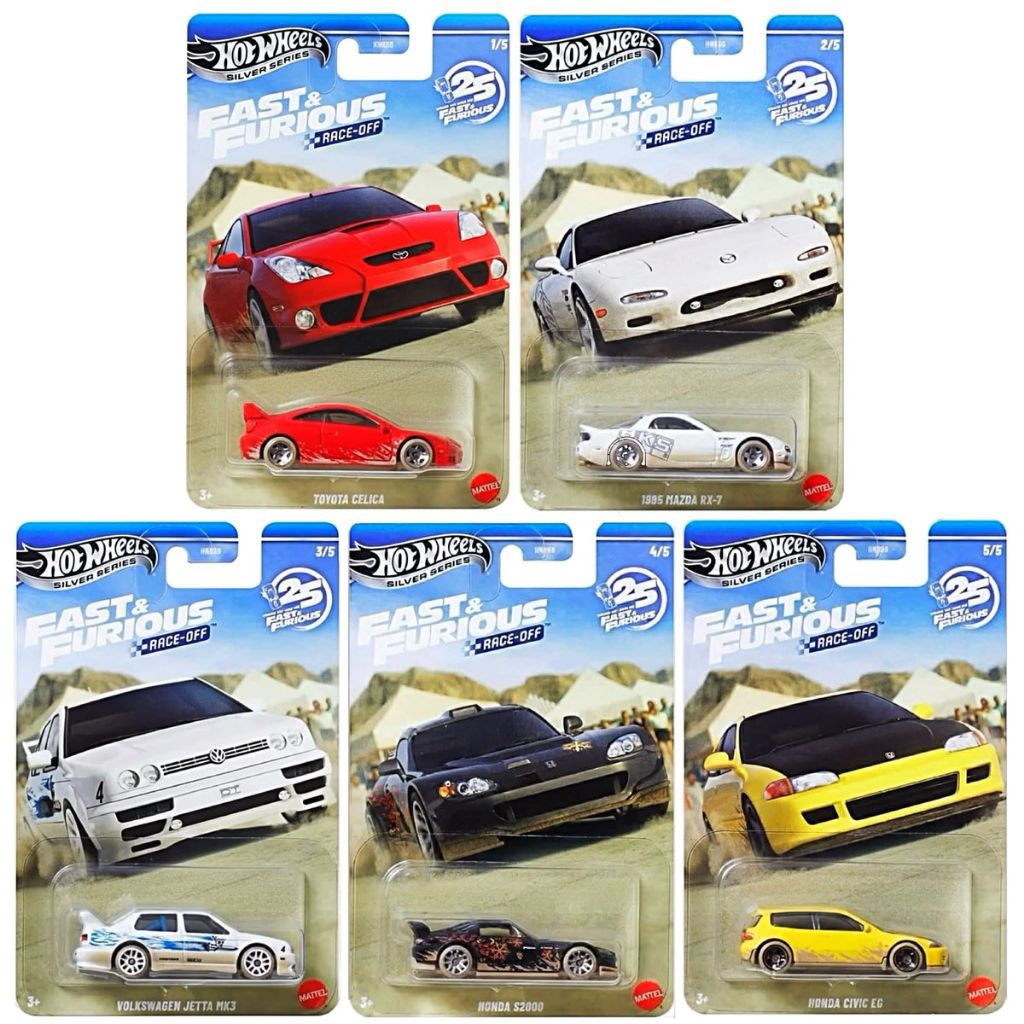 Hot Wheels Silver Series Fast and Furious Race Off