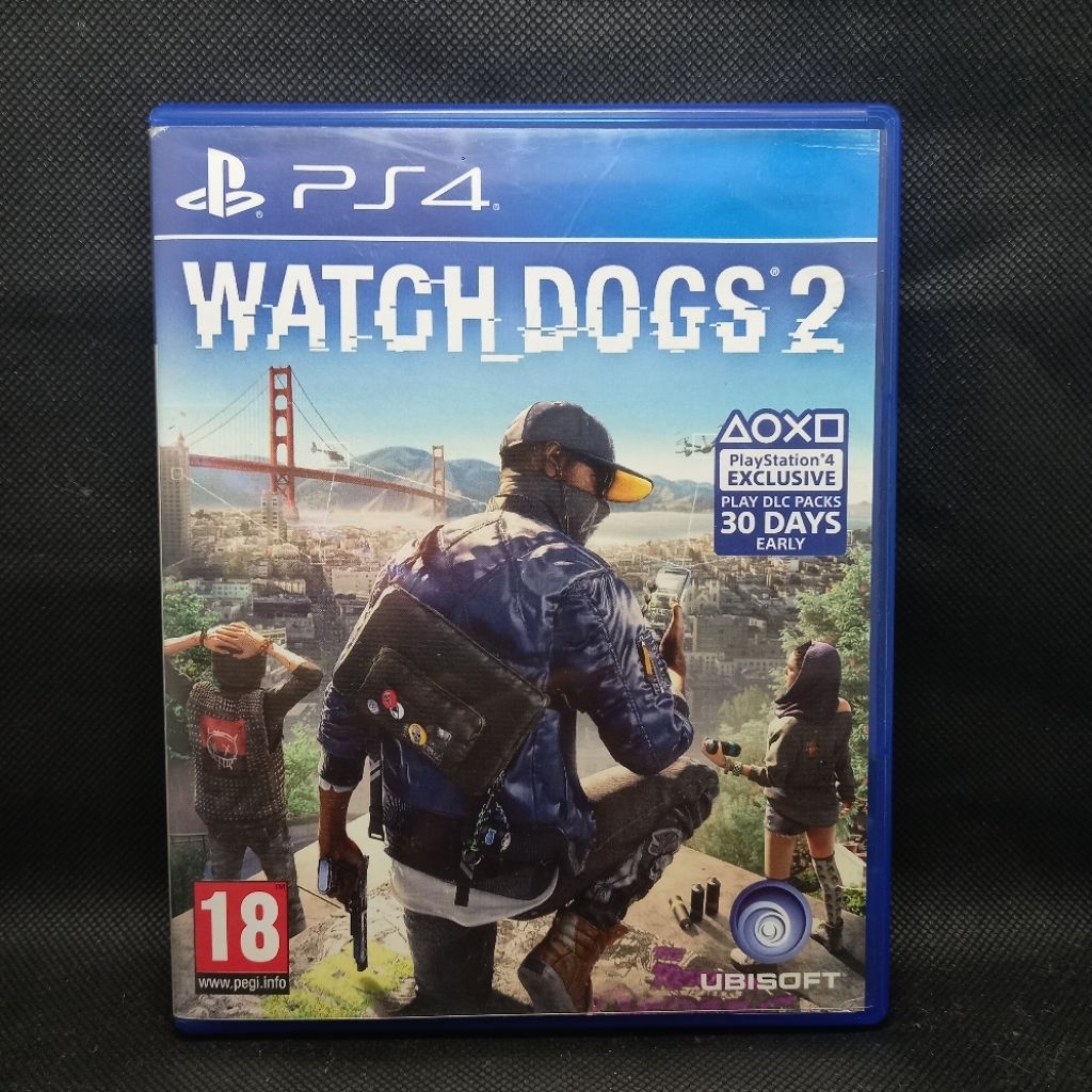 Kaset PS4 Watch Dogs 2 Second/Bekas