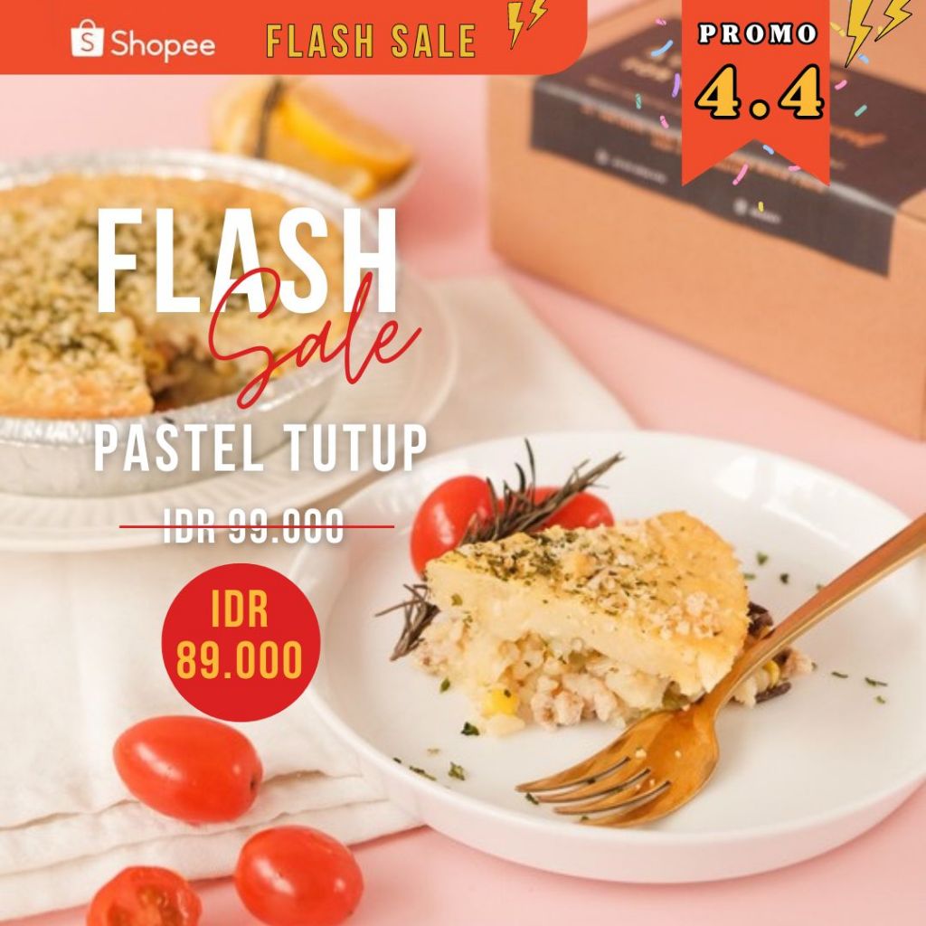 PASTEL TUTUP - Kentang / Pie / Sarapan/ Hampers