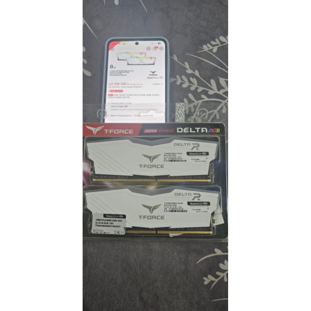 T FORCE DELTA RGB 2X8GB ddr4