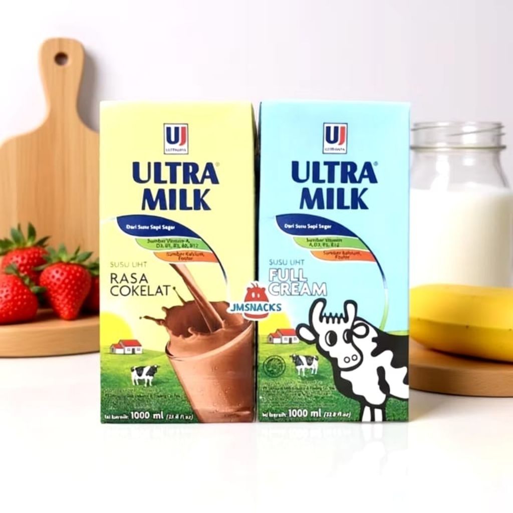 Susu Ultra Milk Susu UHT Ultra Milk Netto 1 Liter