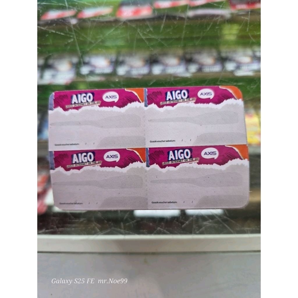 Voucher Axis Kosong/Zero/Blank, 1 Box 400 SN