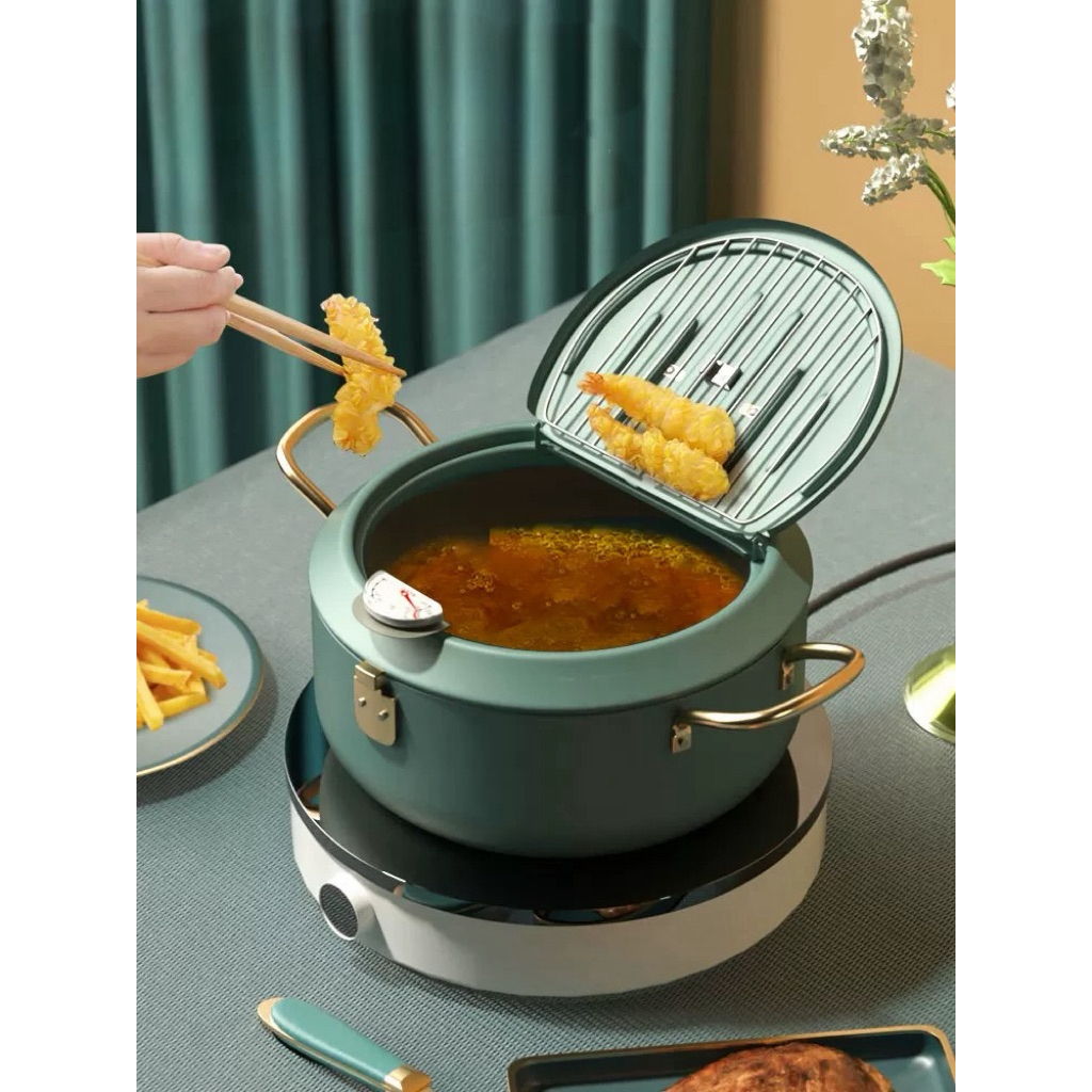 Japanese style deep frying pot