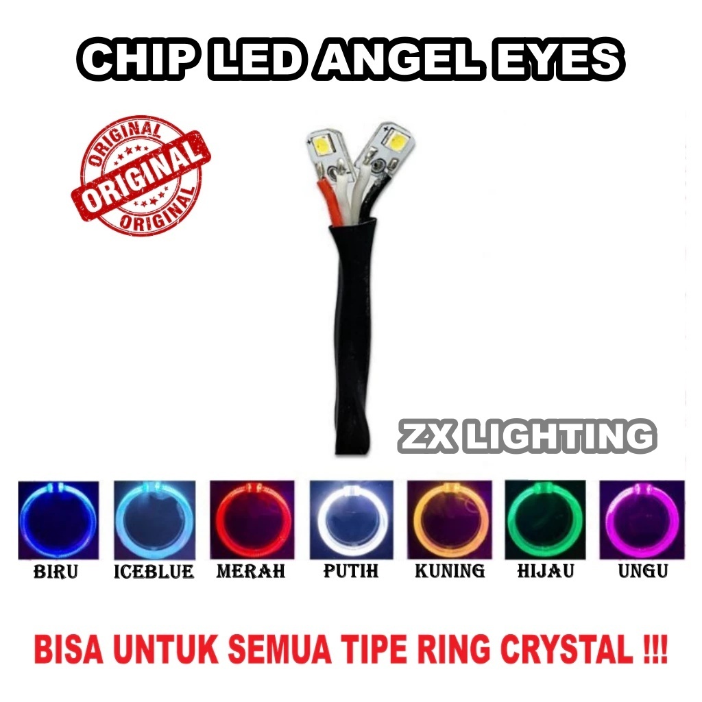 Led Chip Angel eye Kristal ring Only Chip Led Tanpa Ring Shroud Chip Led Universal