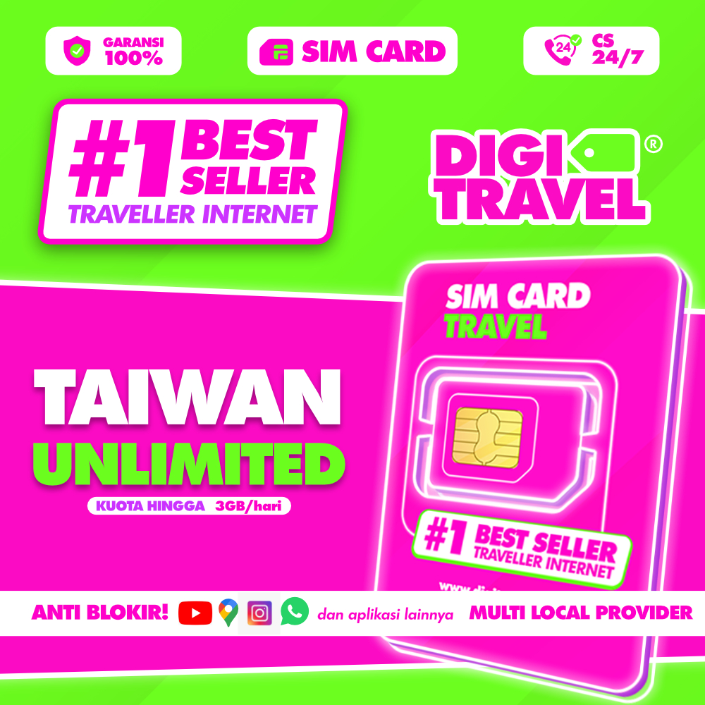 Sim Card Taiwan Unlimited |  SimCard Travel Taiwan Unlimited | DIGITRAVEL Sim Card Taiwan